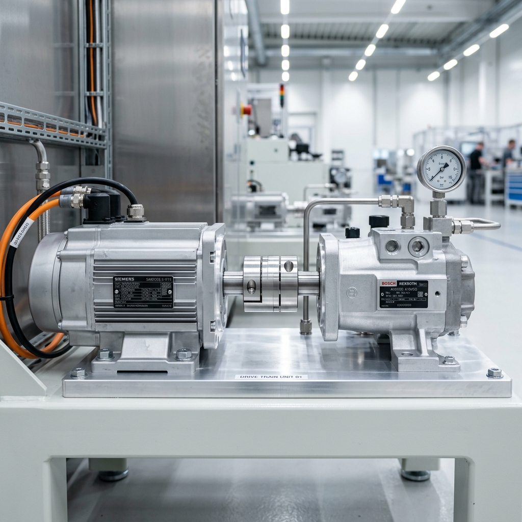 Elektrikli Servo Motor ve Hidrolik Pompa Bağlantısı