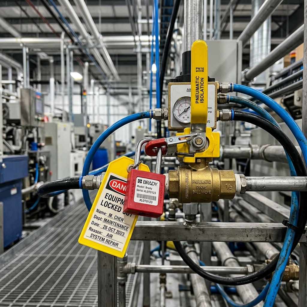 LOTO Prosedürü - Pnömatik Kilitleme