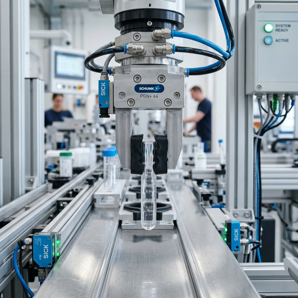 Pnömatik Tutucu ve Robotik Uygulama